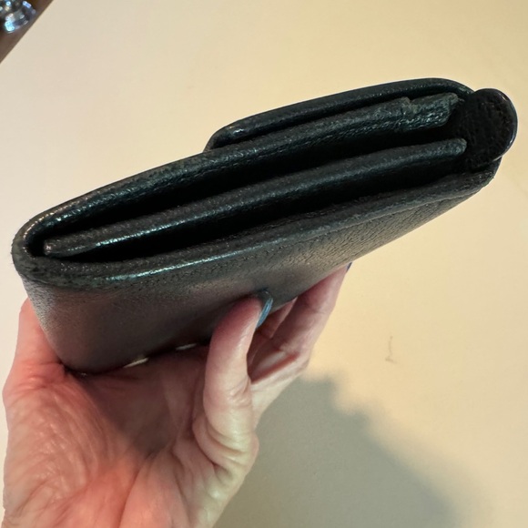 CARTIER LOVE COLLECTION LONG WALLET BLACK LEATHER AUTHENTIC - Picture 2 of 11